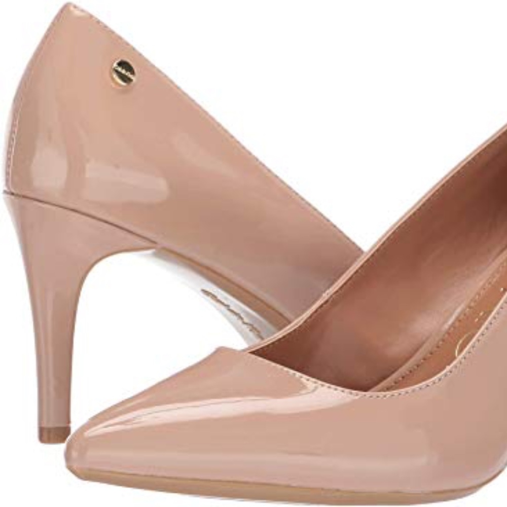 Calvin Klein Nila Blush Patent Leather 6.5 Heels 3"